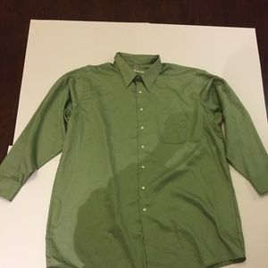GEOFFREY BEENE green collard shirt